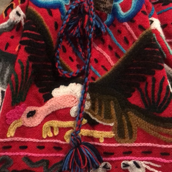 NWT Handcrafted 18” Backpack from Peru - Picture 4 of 5